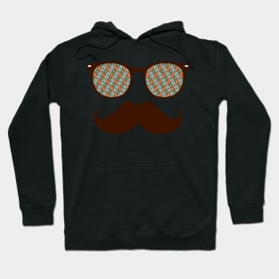 Hipster Glasses And Mustache Hoodie